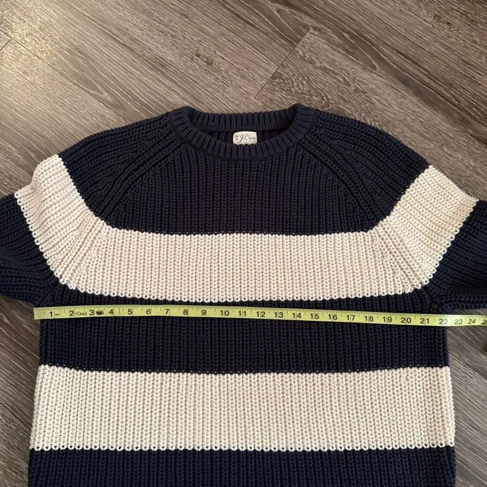 J. Crew Shaker Stitch Cotton Sweater